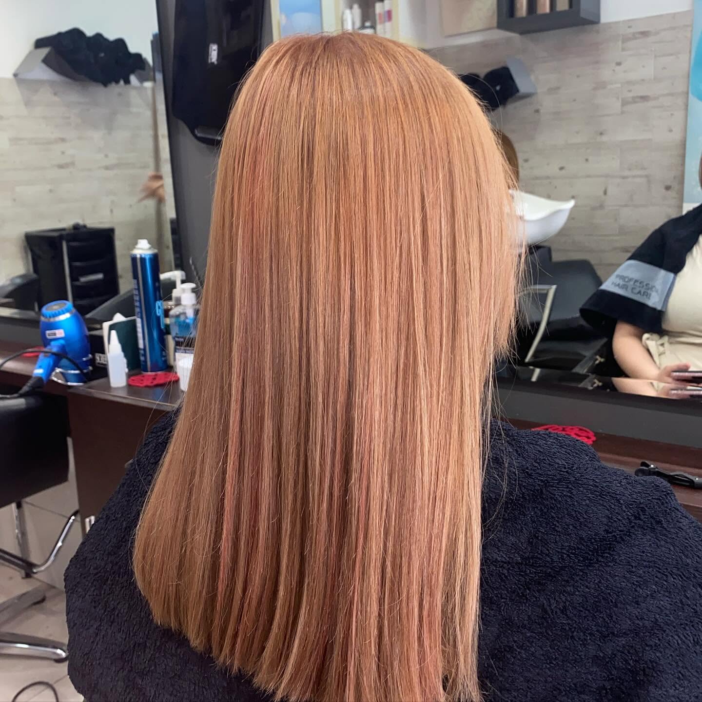 After haircut and style